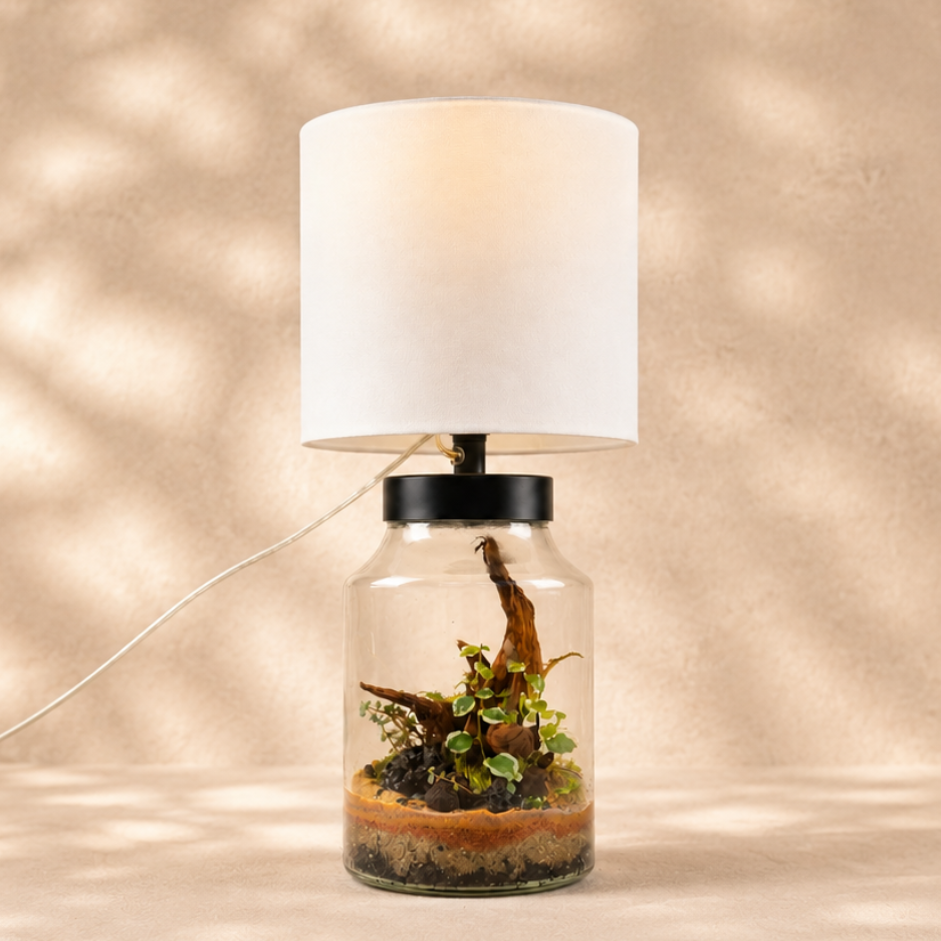 Terrarium Lamp Workshop at Texture Home