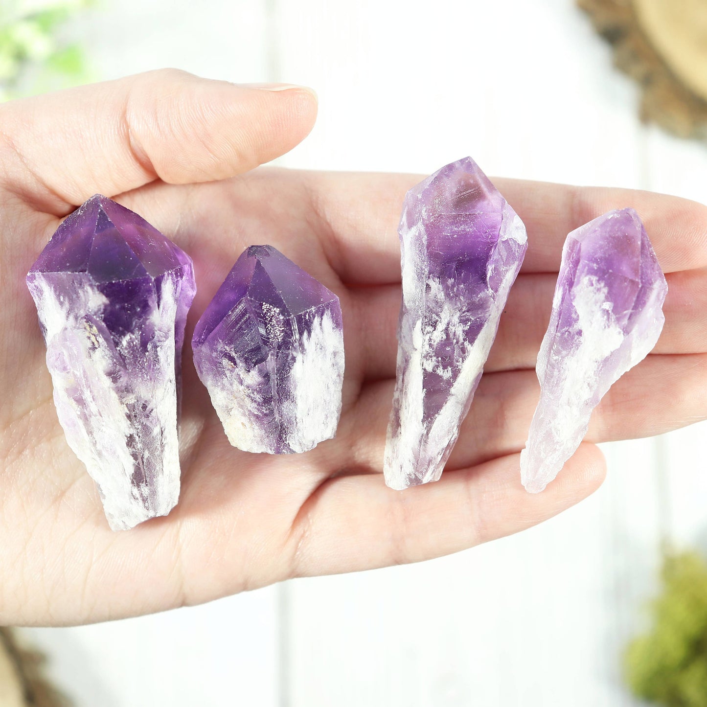 Elestial Amethyst Points