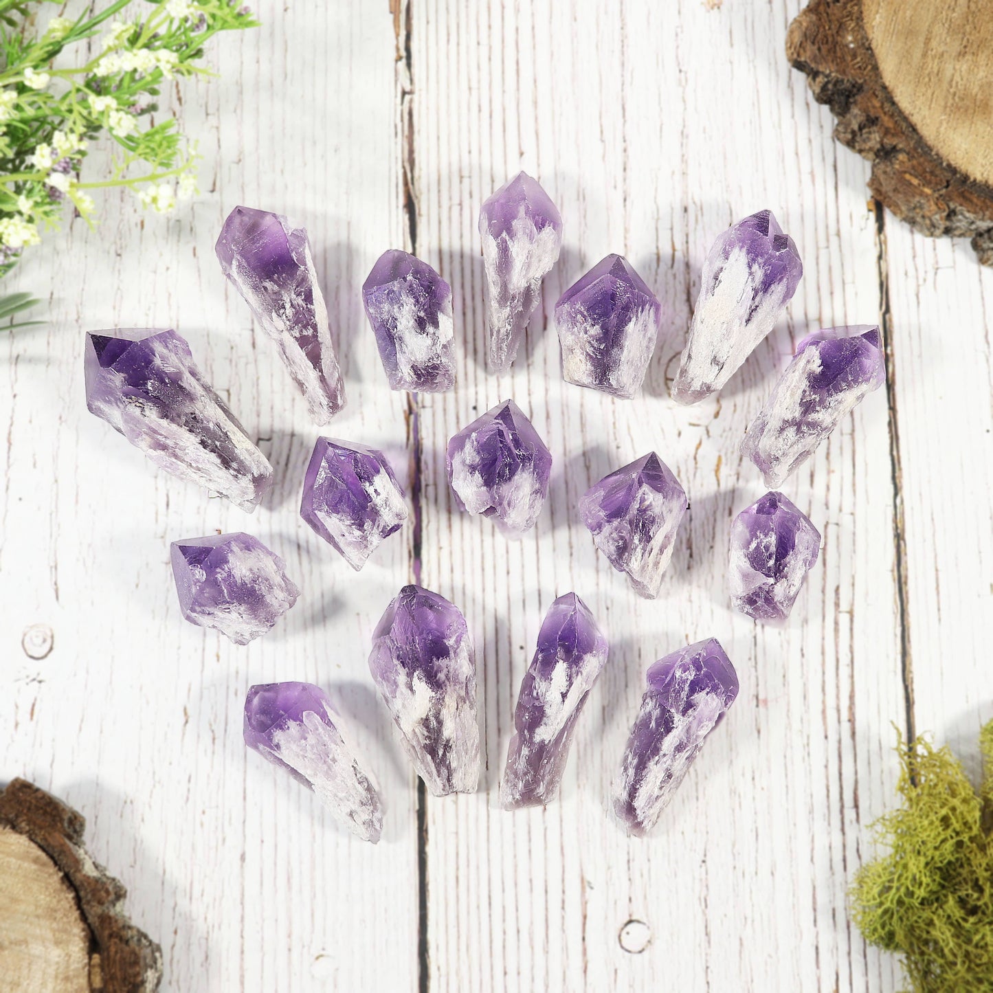 Elestial Amethyst Points