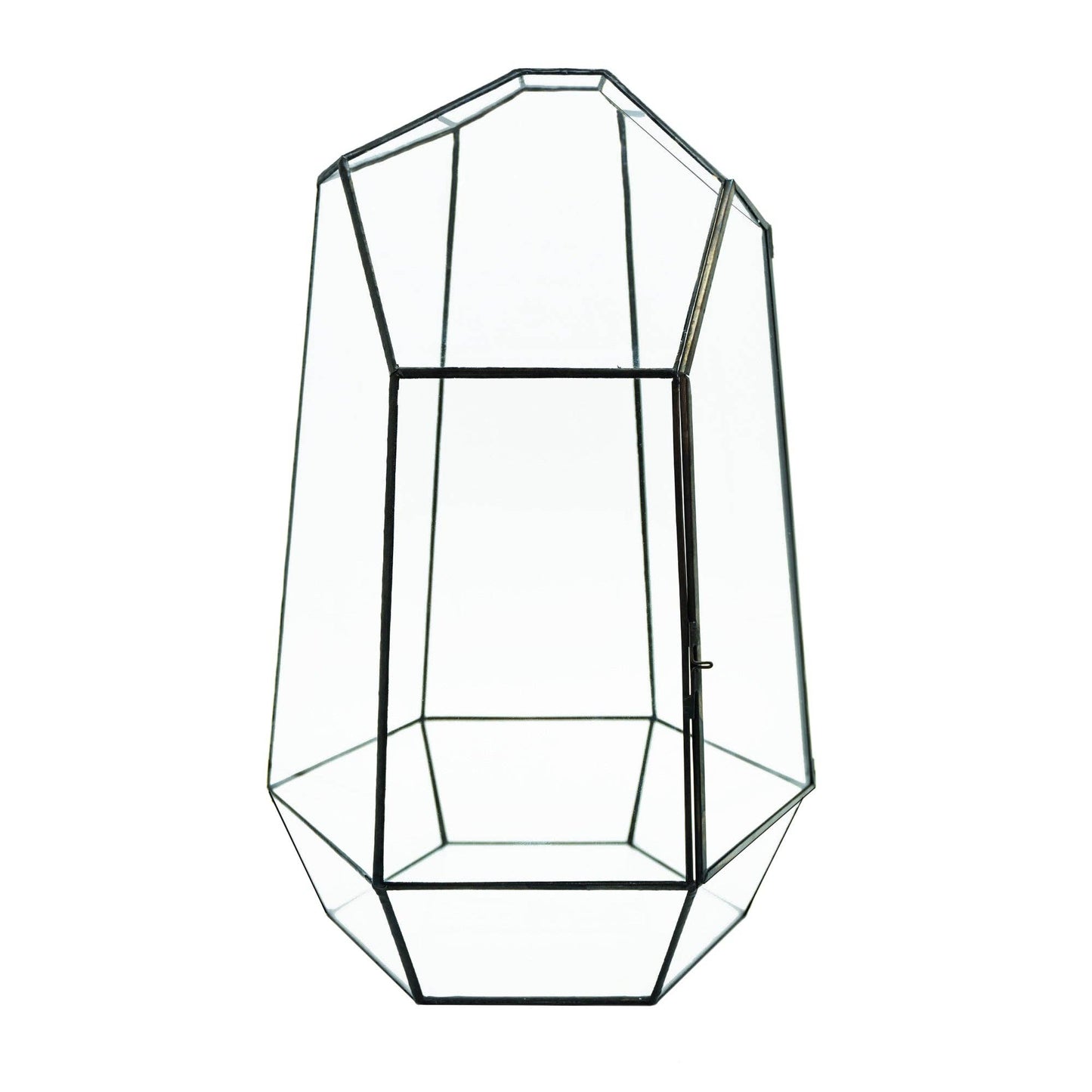 Large Indoor Plant Geometric Glass Vessel Container