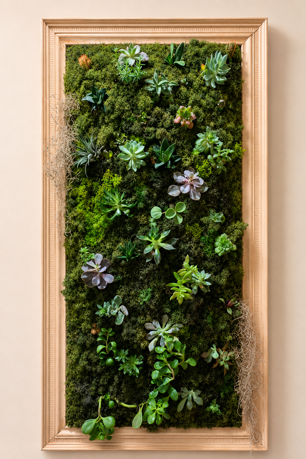 Living botanical wall piece