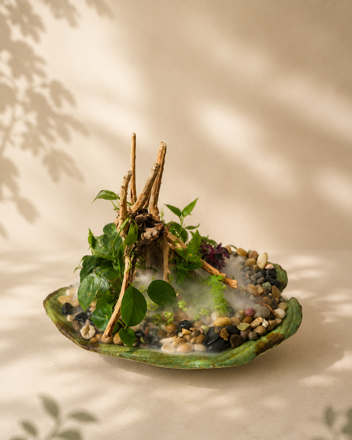 Living tabletop botanical display