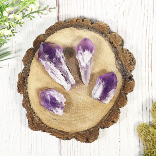 Elestial Amethyst Points
