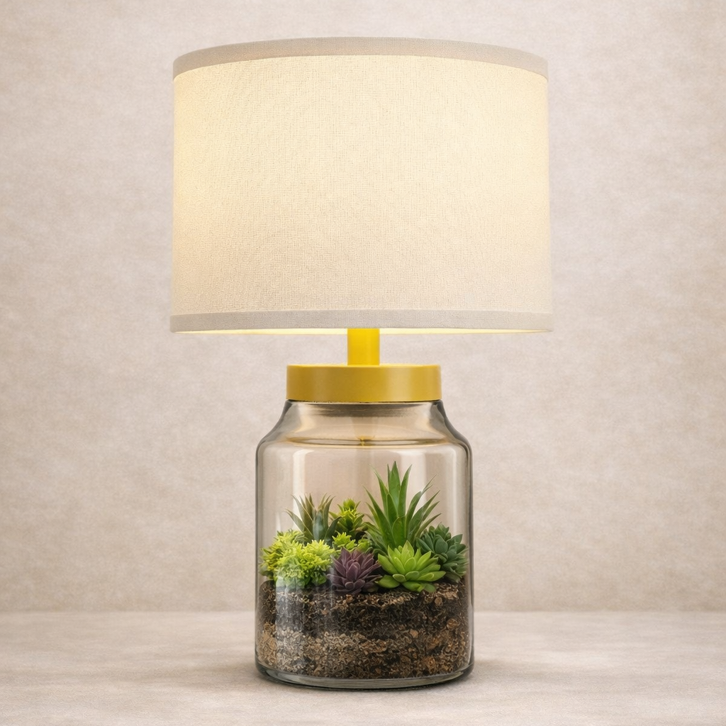 Gold Terrarium Table Lamp